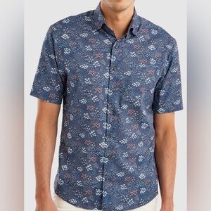 Johnnie-O Top Shelf Winslow Short Sleeve Button Down Shirt Sz L